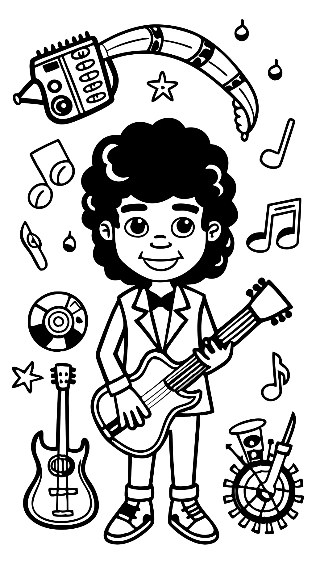 coloriages musiciens